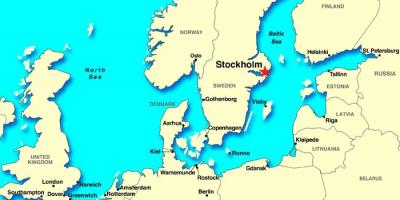 Стокхолм мапата европа