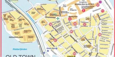 Мапата на стариот град Стокхолм, Шведска
