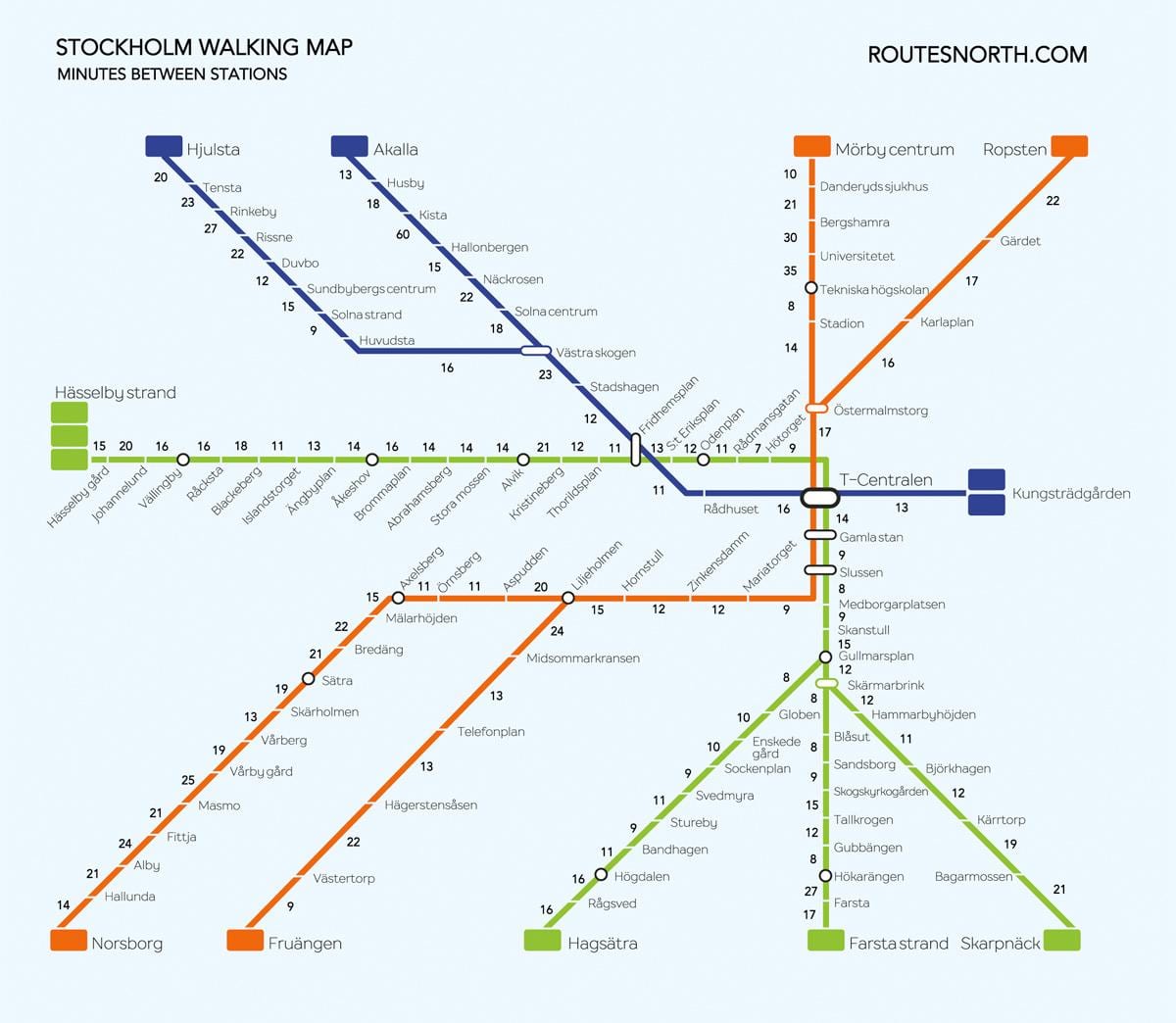 карта на Стокхолм одење