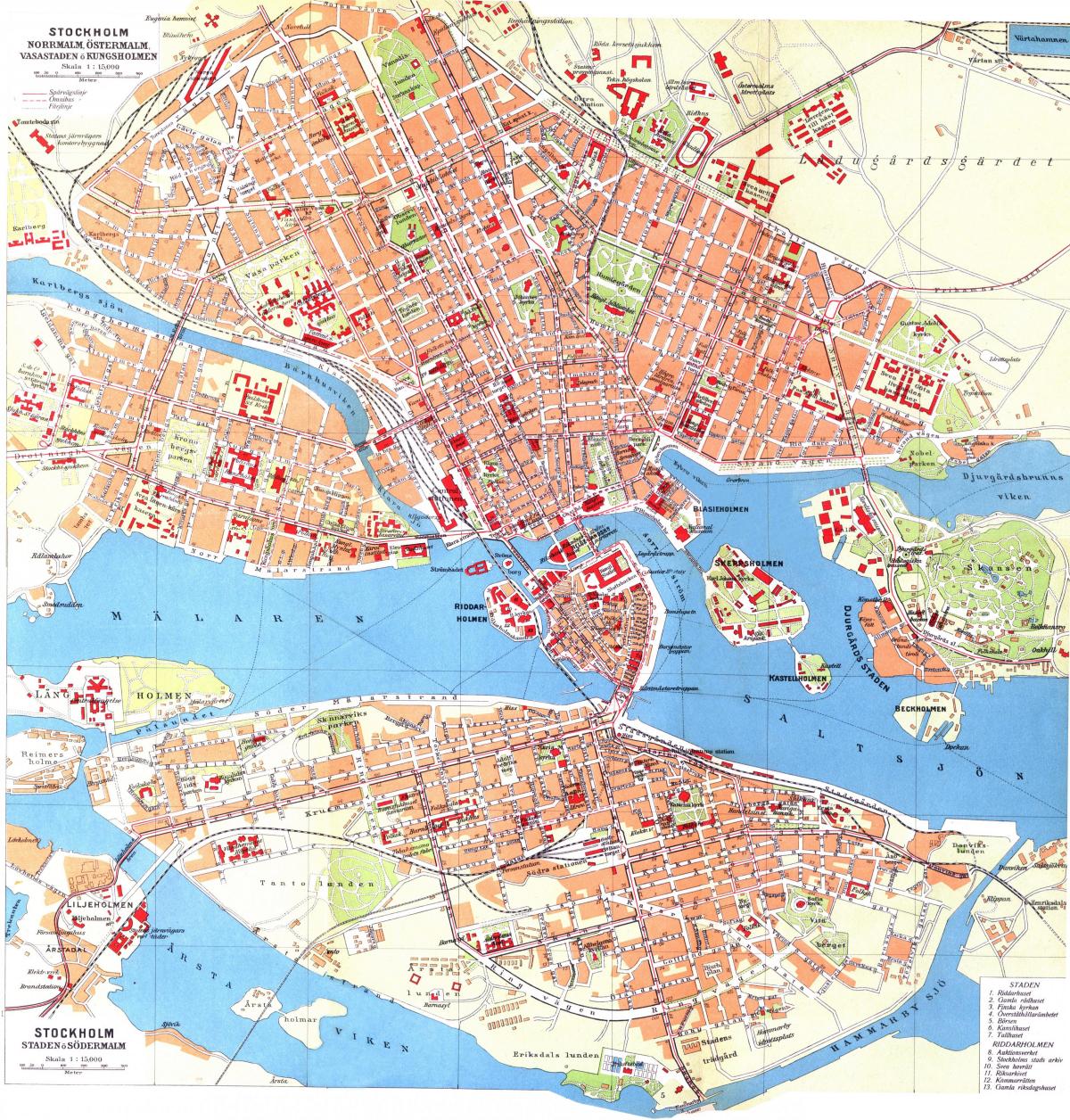 карта на kungsholmen Стокхолм