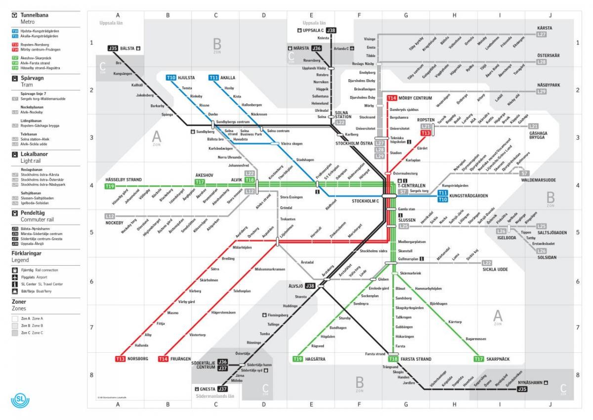 карта на sl метро