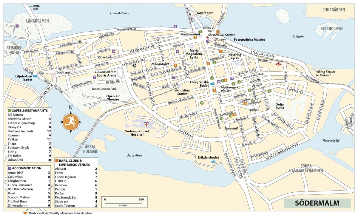 карта на sodermalm