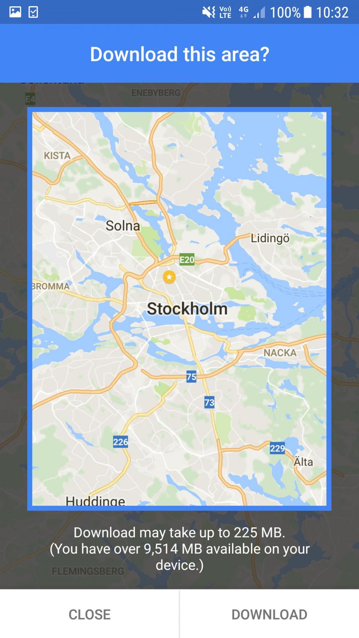 offline мапата Стокхолм