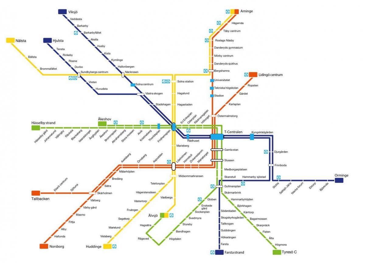 карта на Стокхолм метро уметност