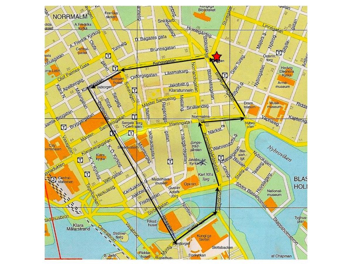 прошетка Стокхолм мапа