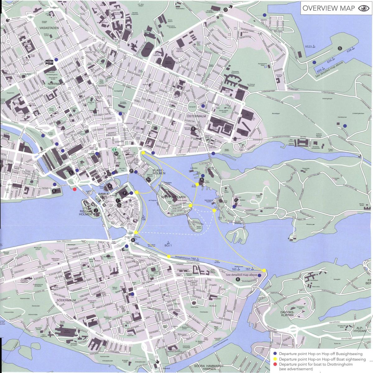 карта на Стокхолм центар