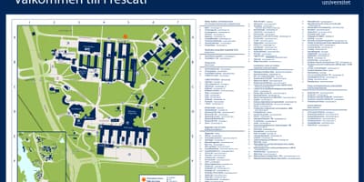 Карта на Стокхолм универзитет