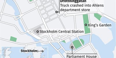 Карта на drottninggatan Стокхолм