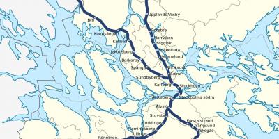 Стокхолм pendeltåg мапа