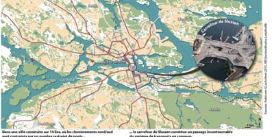 Карта на slussen Стокхолм