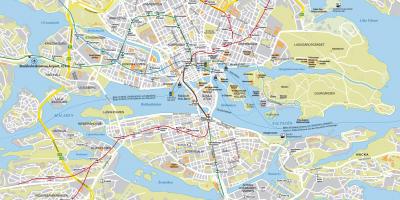 Мапа на градот Стокхолм
