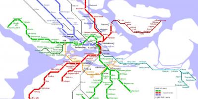 Карта на Стокхолм метро станица