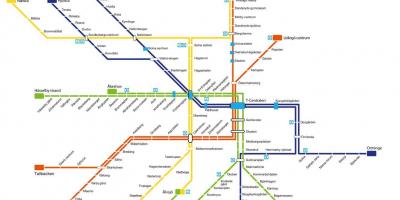 Карта на Стокхолм метро уметност