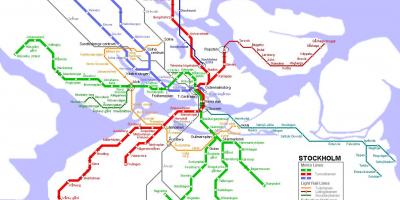 Мапата метрото Стокхолм