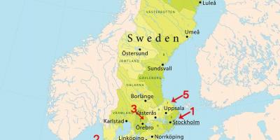 Карта на Стокхолм плажи